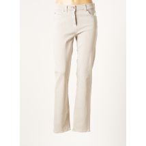 ANGELIKA - Pantalon droit gris en coton - Femme - Taille 40 - Modz