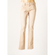 ROSNER - Pantalon droit beige en coton - Femme - Taille 42 - Modz