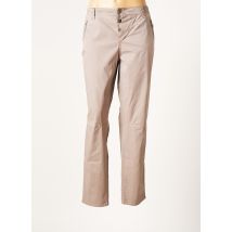 ANNA MONTANA - Pantalon droit marron en coton pour femme - Taille 46 - Modz