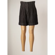 PAKO LITTO - Short noir en coton - Femme - Taille 38 - Modz