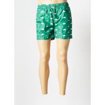 SELECTED - Short de bain vert en polyester - Homme - Taille L - Modz