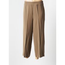 KAFFE - Pantalon 7/8 marron en polyester - Femme - Taille 36 - Modz