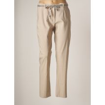 CHRISTINE LAURE - Pantalon slim beige en viscose - Femme - Taille 38 - Modz