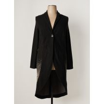 ELSEWHERE - Manteau long noir en viscose pour femme - Taille 40 - Modz