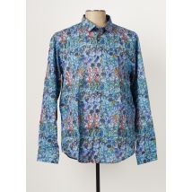 OLLYGAN - Chemise manches longues bleu en coton - Homme - Taille S - Modz