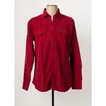 CLASSIC ALL BLACKS - Chemise manches longues rouge en coton - Homme - Taille M - Modz