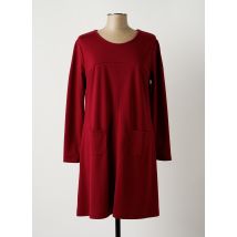 PAUL BRIAL - Robe mi-longue rouge en polyester pour femme - Taille 42 - Modz