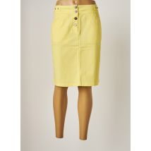 THALASSA - Jupe mi-longue jaune en coton - Femme - Taille 40 - Modz