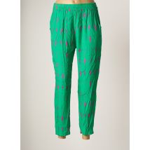 MARGOT - Pantalon 7/8 vert en viscose - Femme - Taille TU - Modz