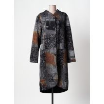 CREA CONCEPT - Manteau long gris en laine pour femme - Taille 40 - Modz