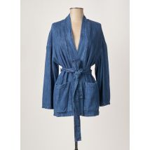 STUDIO PARISIEN - Veste casual bleu en coton - Femme - Taille 36 - Modz