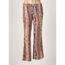EMA BLUE'S - Pantalon droit rouge en viscose - Femme - Taille 38 - Modz