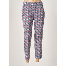 EMA BLUE'S - Pantalon chino bleu en polyester - Femme - Taille 34 - Modz