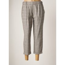 JOHANNA PARIS - Pantalon 7/8 gris en coton - Femme - Taille 40 - Modz