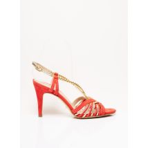 PETITE MENDIGOTE - Sandales/Nu pieds orange en cuir pour femme - Taille 36 - Modz