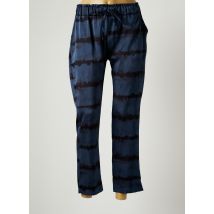HOLLY & JOEY - Pantalon droit bleu en polyester - Femme - Taille 36 - Modz