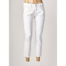 SISLEY - Pantalon droit blanc en coton pour femme - Taille W28 - Modz
