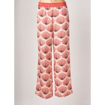 SISLEY - Pantalon large orange en polyester - Femme - Taille 36 - Modz