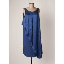 SISLEY - Robe mi-longue bleu en viscose - Femme - Taille 40 - Modz