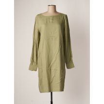 BENETTON - Robe mi-longue vert en viscose - Femme - Taille 38 - Modz