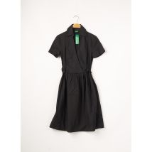 BENETTON - Robe courte noir en coton pour femme - Taille 36 - Modz
