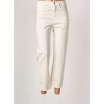 BENETTON - Pantalon 7/8 beige en coton - Femme - Taille 34 - Modz