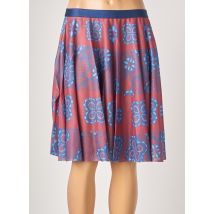 BENETTON - Jupe mi-longue bleu en polyester - Femme - Taille 50 - Modz
