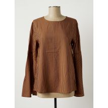BENETTON - Blouse marron en lyocell - Femme - Taille 38 - Modz