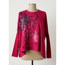 SISLEY - T-shirt rose en coton pour femme - Taille 34 - Modz