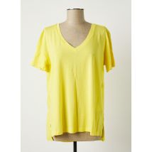 BENETTON - T-shirt jaune en coton - Femme - Taille 38 - Modz