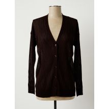 SISLEY - Gilet manches longues marron en viscose - Femme - Taille 40 - Modz
