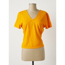 BENETTON - Top jaune en coton pour femme - Taille 38 - Modz