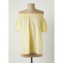 BENETTON - Blouse jaune en coton - Femme - Taille 36 - Modz