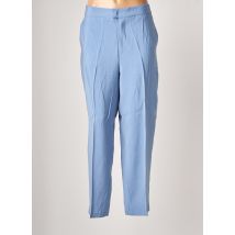 BENETTON - Pantalon chino bleu en viscose - Femme - Taille 38 - Modz