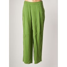 BENETTON - Pantalon droit vert en viscose - Femme - Taille 42 - Modz