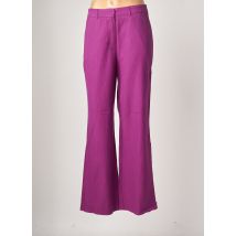 BENETTON - Pantalon flare violet en lyocell - Femme - Taille 38 - Modz