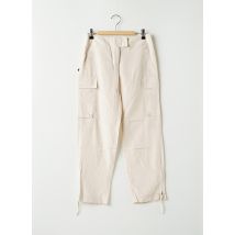 SISLEY - Pantalon 7/8 gris en soie - Femme - Taille 34 - Modz