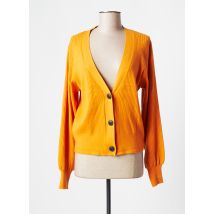 NOISY MAY - Gilet manches longues orange en viscose pour femme - Taille 40 - Modz