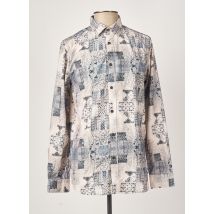 DSTREZZED - Chemise manches longues bleu en coton - Homme - Taille M - Modz
