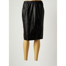 SCHOOL RAG - Jupe mi-longue noir en polyurethane - Femme - Taille 38 - Modz