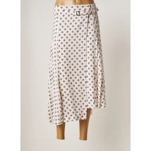 IDANO - Jupe mi-longue beige en polyester pour femme - Taille 40 - Modz
