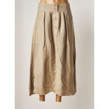 THE KORNER - Jupe longue beige en lin pour femme - Taille 36 - Modz