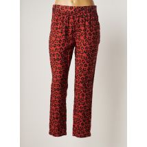 LEON & HARPER - Pantalon droit marron en coton - Femme - Taille 36 - Modz