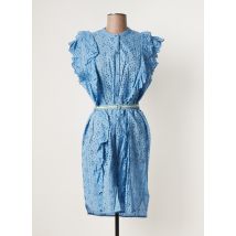BECK SONDERGAARD - Robe mi-longue bleu en coton - Femme - Taille 38 - Modz
