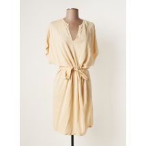 DES PETITS HAUTS - Robe mi-longue beige en lin pour femme - Taille 34 - Modz