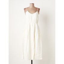 THE KORNER - Robe longue blanc en lin pour femme - Taille 38 - Modz
