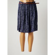 LOUIZON - Jupe mi-longue bleu en viscose - Femme - Taille 38 - Modz