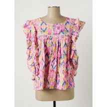 ORFEO - Blouse rose en coton - Femme - Taille 40 - Modz