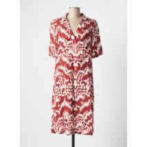 LIN'N LAUNDRY - Robe mi-longue marron en lin - Femme - Taille 36 - Modz