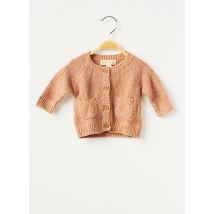 LA PETITE COLLECTION - Gilet manches longues rose en coton - Fille - Taille TU - Modz